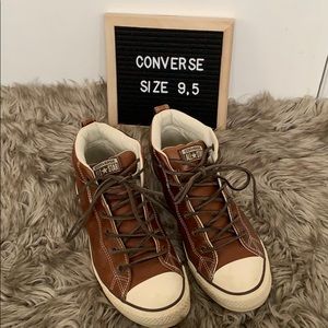Leather converse